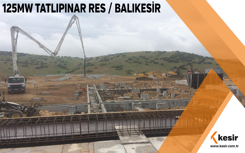 Anahtar Teslim 125MW Tatlıpınar RES / Açık Şalt ve 32 Türbin EBOP Çalışmalarımız Devam Etmektedir.